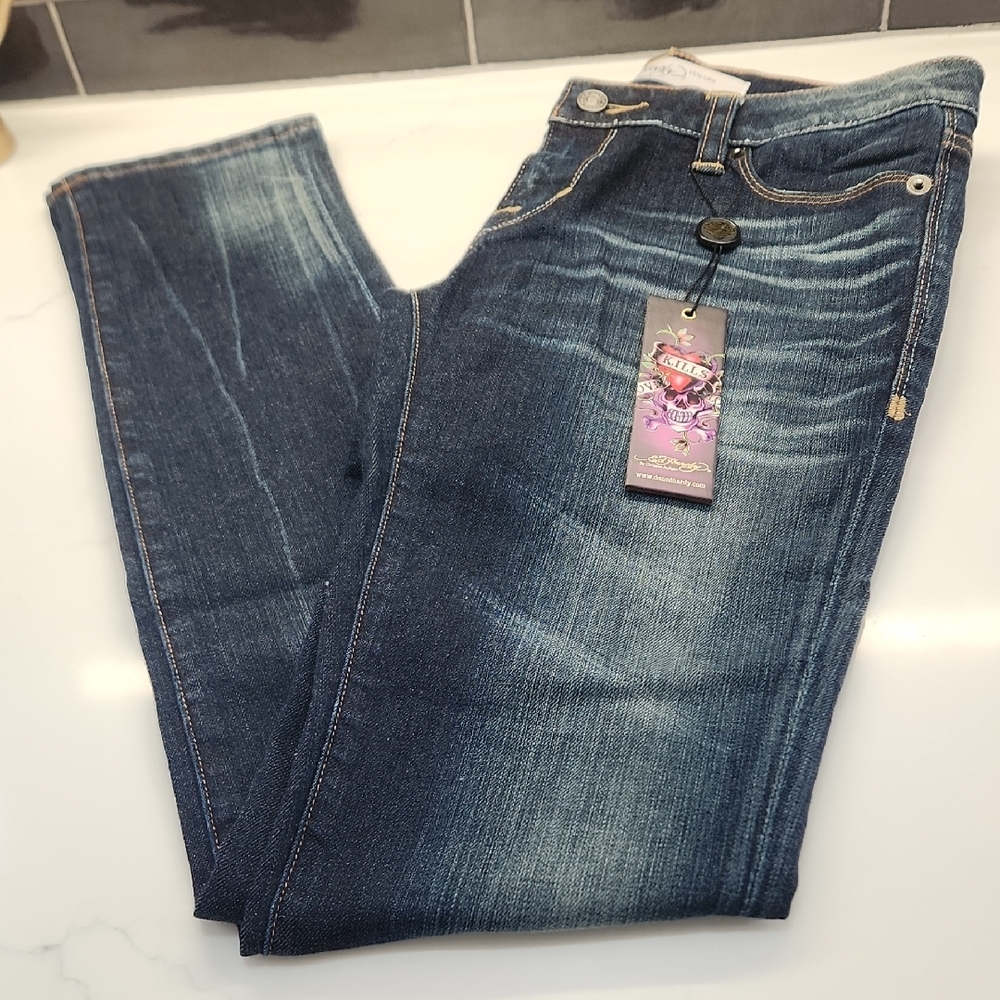 Ed Hardy By Christian Audigier Sz 30 Denim Jeans NWT